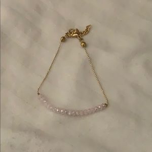 Light pink beaded bracelet